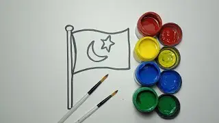 How to draw turkish flag, Drawing turkey flag roblox