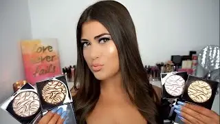 NEW Laura Mercier Face Illuminator Powders - Review & Swatches - All 4!