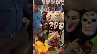 Abha ne Karli bhoot wale mask ki shopping 🛍️👹💀 #shorts #bhoot #ghost #viral