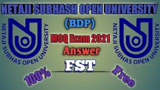 NSOU BDP Final Exam Answer 2021 FST question answer