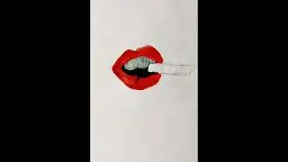 Smoking Lips Art #lipart#paint#painting#creativearts#drawing#trending#reels#viral#sketch#tutorial