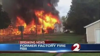 Fire at abandoned ice plant in Piqua