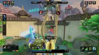 Jungle Buff w Scylla went into Wallbang Triple Ult - SMITE
