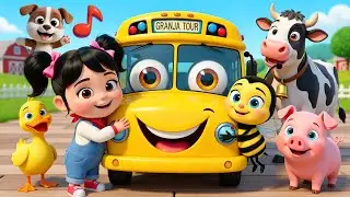 🎵 Las Ruedas del Autobús (Granja Version) 🚌 Abejita Chiquitita 🐝 Patito Juan 🐥 Lola 🐮🐷 | kids Songs