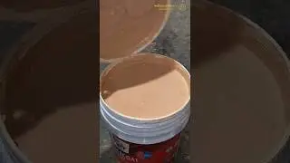 ivory to light biscuit colour | exterior weather coat glow | paint mixing #satisfying #shorts