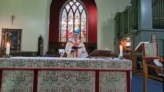 Holy Communion at St Cuthbert&rsquo;s Church, Pateley Bridge on the Feast Day of the Baptism of Christ.