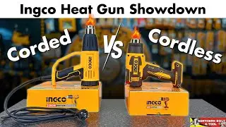 Cordless Heat Gun Better Than a Corded One??? Ingco Heat Gun Showdown || Corded vs Cordless