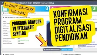 cara Konfirmasi Program Digitalisasi Pendidikan di Dapodik terbaru