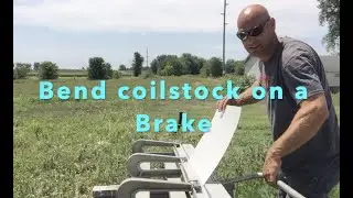 How to bend coil stock on a brake