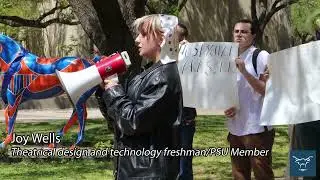 Students organize protest against Student Body vice president's acquittal
