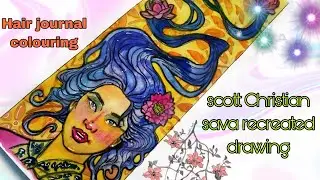 Hair journal recreated drawing scott Christian sava||scottchristiansava||hairjournal||NidashadmaNie