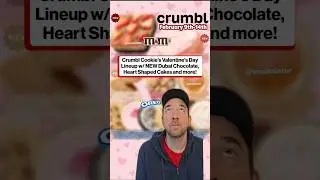 Праздничное меню Crumbl Cookies ко Дню святого Валентина с новым дубайским шоколадом 🍪🔥 #crumbl #...