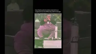 Dave blunts performs while connected to an oxygen tank at Juice WRLD day 2024 Chicago