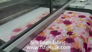 Silk linen fabric manufacturer