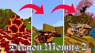 Taming and Riding Dragons | Dragon Mounts 2 Minecraft Mod 1.21+  | Minecraft Dragon Mod 1.21+