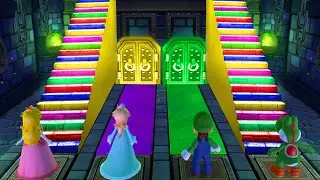 【マリオパーティ10】ミニゲームピーチVsロゼッタVsルイージVsヨッシー(COM最強 たつじん)