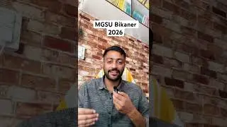 MGSU Bikaner Exam Form Info 2025-26