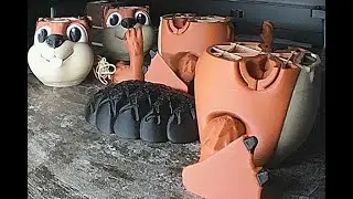 3D Print Timelapse - Bambu Lab P1S - Flexi Factory Beaver in 10 seconds!