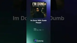 I&rsquo;m Done (With Dumb People). Af.: Michael L&oslash;je Naumann Nauer #music #rap #english 