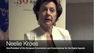 Neelie Kroes speaks at AmCham EU on the EU Digital Agenda