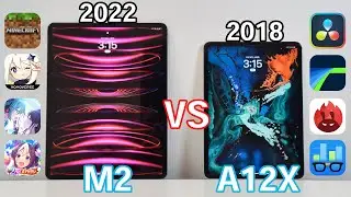 【M2 vs A12X】買い換える価値はある？ iPad Pro 2018年と2022年モデルの性能を徹底比較してみた〈カメラ・ゲーム（マイクラ・原神・プロセカ・ウマ娘）・動画編集・ベンチマーク〉