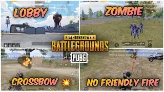PUBG MOBILE 2.8 Update Gameplay | New Lobby | Zombies | Crossbow 💥 | PUBG MOBILE 2.8 BETA Version