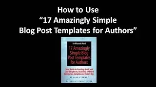 Blog Post Templates for Authors Make It Fast, Easy