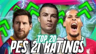 PES 2021 MOBILE TOP 20 HIGHEST RATED PLAYERS!!🔥⚡