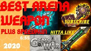 Best ARENA WEAPON | Gems of War arena guide | New PB speedrun 6:55 fastest arena weapon