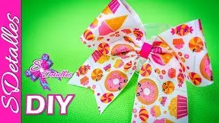 Como hacer lazos: Lazos de Porristas | Video# 56 | SDetalles | DIY