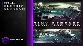 Free Destiny Rebrand Template (youtube banner / twitter header)
