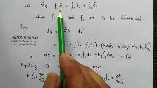 Lec. 02, Curvilinear Coordinates | Suppose Math with Akhtar Abbas
