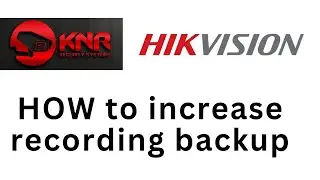 Hikvision HVR 4.0 DVR /NVR How to Increase recording backup || Increase Recording Days In HDD In Hik
