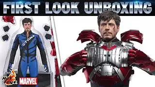 Распаковка фигурки Iron Man 2 от Hot Toys Tony Stark Mark V Suit Up Version Deluxe | Первый взгляд