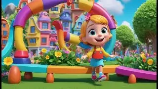 Toy Balance Beams Go Wobble Wobble Wobble | English Nursery Rhyme | Kids Songs | Baby Music