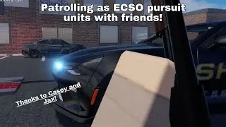 Patrolling with friends as ECSO pursuit units - MSRP Roblox