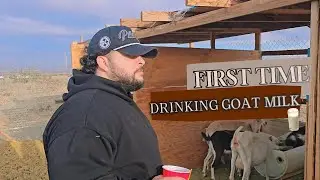 DRANK GOAT MILK FOR THE FIRST TIME !! WENT WRONG