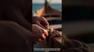 Traditional Rope Binding on Wooden Boat | Handcrafted Strength