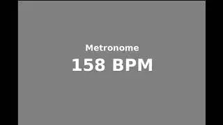 Metronome - 158 BPM - 4/4