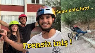 Arkadaşlarıma Frensiz Bisiklet İnişi Yaptırdım…