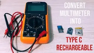 DIY Type C Rechargeable Multimeter - Convert Multimeter into rechargeable | Techno Steroids