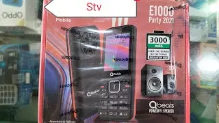 E1000 party 2021 new model QMobile unboxing_Stv Big speaker with 3000mah big battery#qmobile #e1000