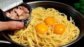 Do you have pasta, eggs and a can of tuna at home? This inexpensive and delicious recipe is perfect!