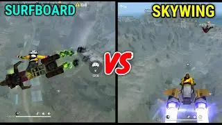 FREEFIRE SURFBOARD VS SKYWING JUMPING COMPARESEN | SURFBOARD VS SKYWING | IN TELUGU