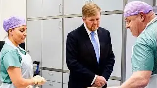 Koning Willem-Alexander bezoekt het Nederlands Forensisch Instituut NFI