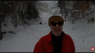 Frozen Water Fall: See Winter In New Hampshire!