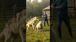 Wolf Attack Gone Wrong - Instant Rescue Caught on Camera
