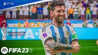 FIFA 23 — Аргентина против Хорватии — полуфинал чемпионата мира FIFA 2022 в Катаре — PS5™ [4K60 к...
