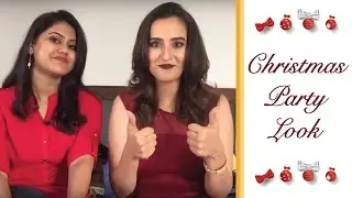 Get ready with me - Christmas Party Look | Chennai Singari | The Dudemachi Show