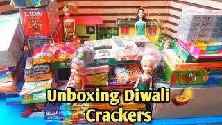 Barbie Unboxing Diwali 🪔 Crackers| Unboxing Diwali Crackers |barbie show |Barbie Diwali Special 💥 